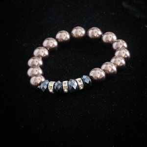 Brown Pearl Bracelet EUC